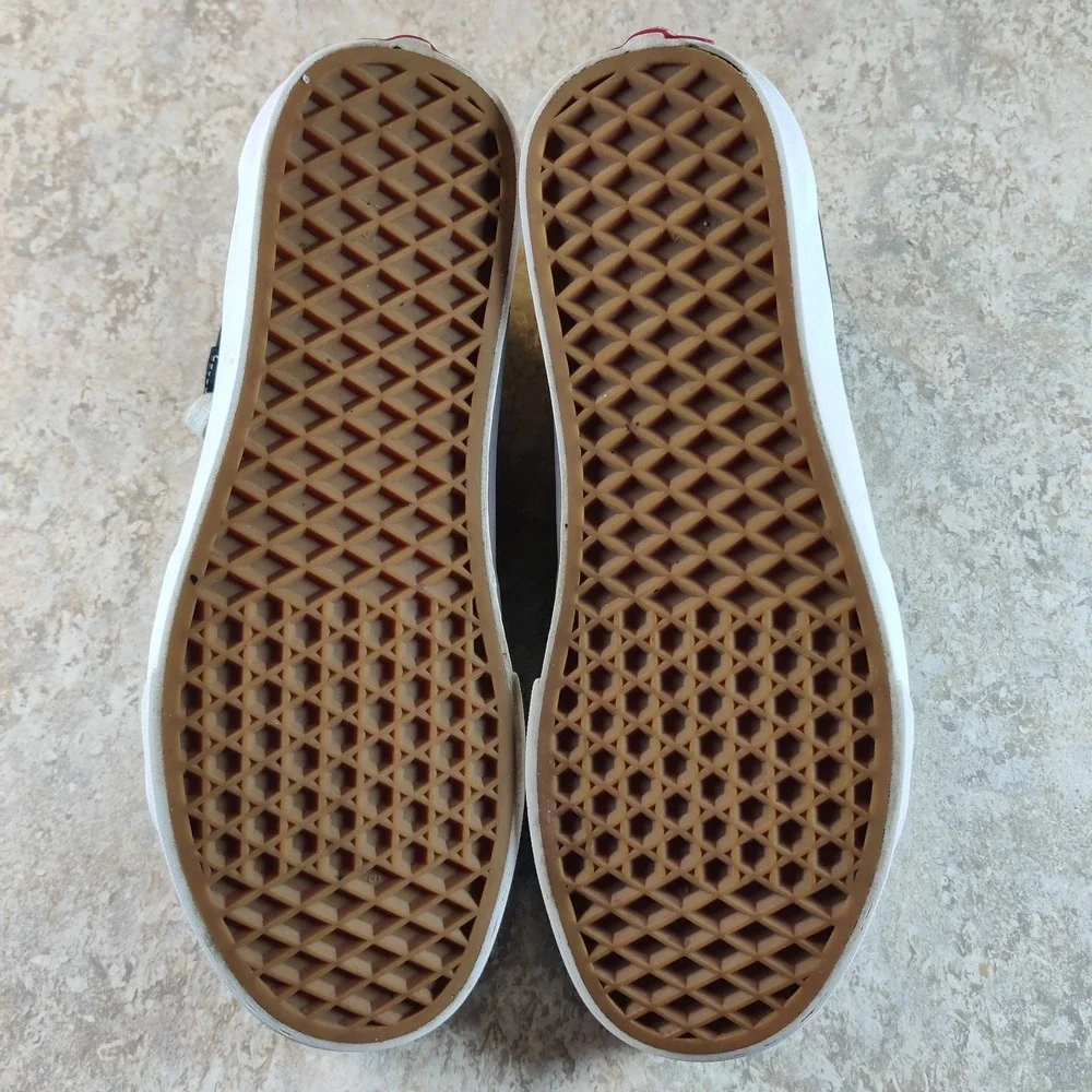 Vans Sk8-Hi Men 6.5 / Women 8 Shoes Black White Suede Skate Hi Top Classic - Picture 7 of 9